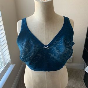 Lane Bryant Cacique Cotton unlined no wire wireless 44DD